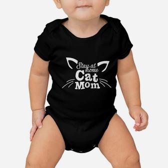 Stay At Home Cat Mom Baby Onesie | Crazezy