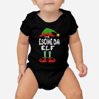 The Awesome Dad Elf Funny Matching Family Christmas Sweatshirt Baby Onesie | Crazezy AU