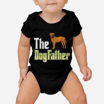The Dogfather Bullmastiff Funny Dog Owner Father’ Day Baby Onesie | Crazezy