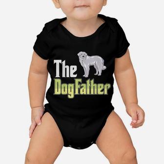 The Dogfather Great Pyrenees Funny Dog Owner Father’ Day Baby Onesie | Crazezy CA