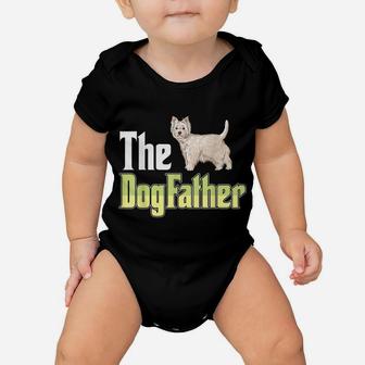 The Dogfather West Highland White Terrier Funny Dog Owner Baby Onesie | Crazezy UK