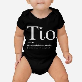 Tio Definition Funny Father's Day Gift For Spanish Uncle Baby Onesie | Crazezy