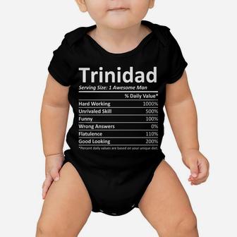 Trinidad Nutrition Funny Birthday Personalized Name Gift Baby Onesie | Crazezy