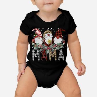 Tu Blessed Mama Christmas Leopard Buffalo Plaid Gnome Baby Onesie | Crazezy