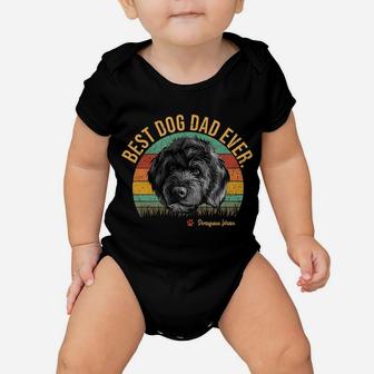 Vintage Best Portuguese Water Dad Ever Gift For Dog Lover Baby Onesie | Crazezy