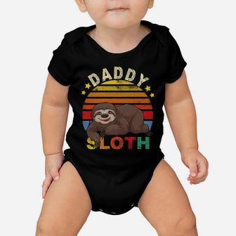Vintage Matching Sloth Family-Daddy Sloth Gift Baby Onesie | Crazezy