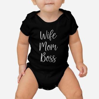 Wife Mom Boss Baby Onesie | Crazezy AU