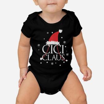 Womens Cici Claus Hat Grandma Cici Lovely Xmas Cute Baby Onesie - Monsterry