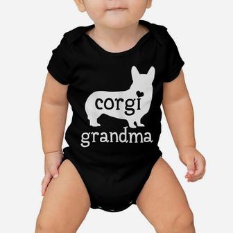 Womens Corgi Grandma Shirt Cute Corgi Dog Lover Mother's Day Gifts Baby Onesie | Crazezy DE