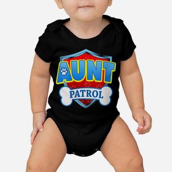Womens Funny Aunt Patrol - Dog Mom, Dad For Men Women Baby Onesie | Crazezy CA
