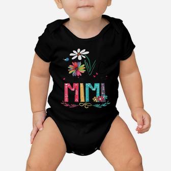 Womens I Love Being Called Mimi Sunflower Mothers Day Gift Baby Onesie | Crazezy AU
