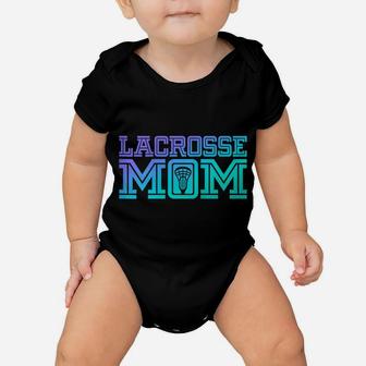 Womens Lacrosse Mom | Proud Lax Player Mother Baby Onesie | Crazezy DE