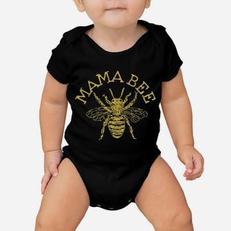 Womens Mama Bee Cute Funny Beekeeper Mother's Day Bee Lover Gift Baby Onesie | Crazezy