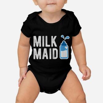 Womens Milk Maid - New Mom Gift Funny New Mom Gift For New Mommy Baby Onesie | Crazezy