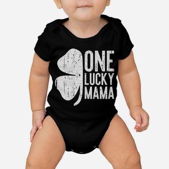 Womens One Lucky Mama Vintage St Patrick Day Gift Baby Onesie | Crazezy