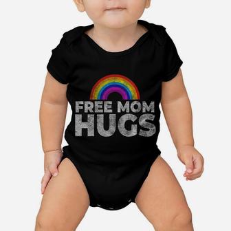 Womens Pride Parade Free Hugs Proud Mom Lgbt Baby Onesie | Crazezy UK