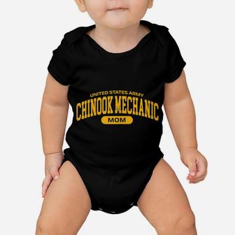 Womens Proud Army Chinook Mechanic Mom Baby Onesie | Crazezy DE