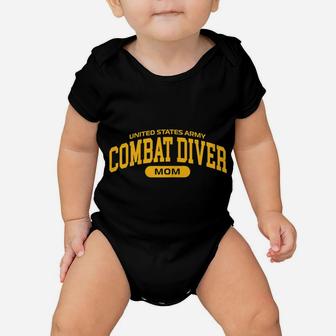 Womens Proud Army Combat Diver Mom Baby Onesie | Crazezy CA