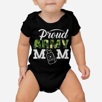 Womens Proud Army Mom Military Pride Mother Shirt Baby Onesie | Crazezy CA