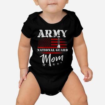 Womens Proud Army National Guard Mom Us Flag Tees Us Military Women Baby Onesie | Crazezy UK