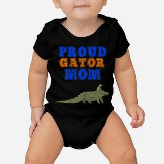 Womens Proud Gator Mom Shirt - Cute Mother Gator Shirt For Parents Baby Onesie | Crazezy