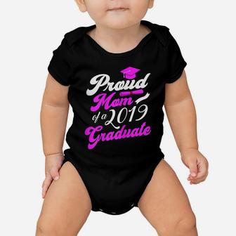 Womens Proud Mom Of A 2019 Graduate - Class Of 2019 Senior Baby Onesie | Crazezy