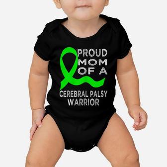 Womens Proud Mom Of A Cerebral Palsy Warrior Baby Onesie | Crazezy