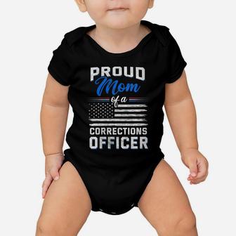 Womens Proud Mom Of A Corrections Officer Baby Onesie | Crazezy CA