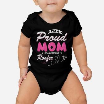 Womens Proud Mom Of An Awesome Roofer Women Mother's Day Gift Baby Onesie | Crazezy CA
