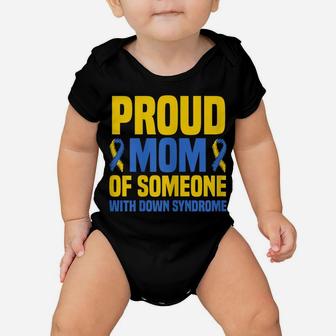 Womens Proud Mother World Down Syndrome Mom Baby Onesie | Crazezy
