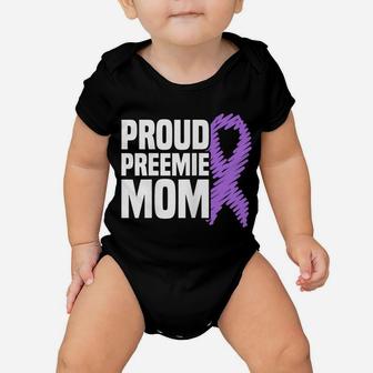 Womens Proud Preemie Mom Nicu Premature Birth Prematurity Awareness Baby Onesie | Crazezy AU