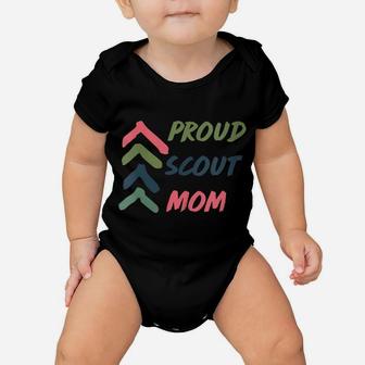 Womens Proud Scout Mom Arrows Mother Mama Scouting Gear Baby Onesie | Crazezy DE