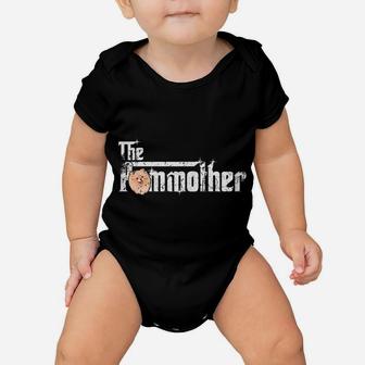 Womens The Pommother Pom Mom Shirt Fun Cute Pomeranian Mother Dog Baby Onesie | Crazezy UK