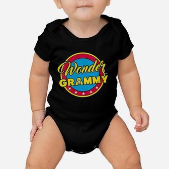 Wonder Grammy Superhero Woman Gift Mom Grandma Baby Onesie | Crazezy UK