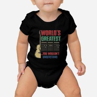 Worlds Greatest Guitar Dad You Wouldnt Understand Guitarist Baby Onesie | Crazezy