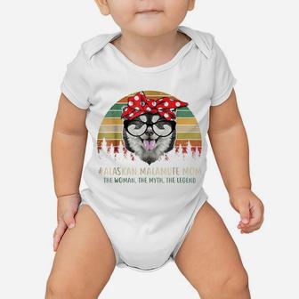 Alaskan Malamute Mom The Man Myth Legend Tshirt For Mother Baby Onesie | Crazezy UK
