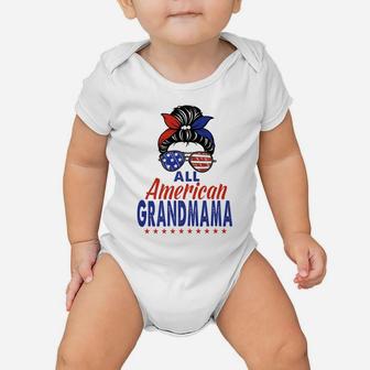 All American Grandmama 4Th Of July Patriotic Matching Family Baby Onesie | Crazezy AU
