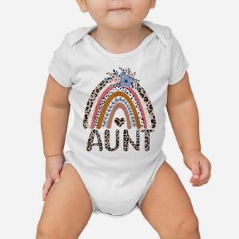 Aunt Life Funny Boho Rainbow Family Matching Baby Onesie | Crazezy