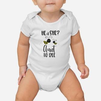 Aunt What Will It Bee Gender Reveal He Or She Matching Gift Baby Onesie | Crazezy