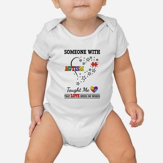Awareness Support Autistic Gift For Mom Dad Baby Onesie | Crazezy AU