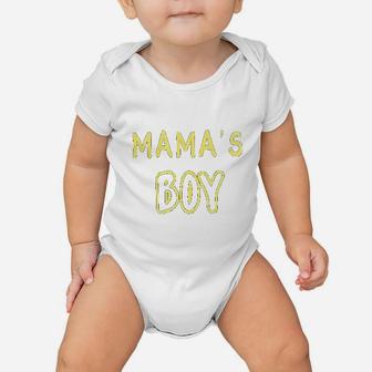 Baby Boy Mamas Boy Baby Onesie | Crazezy DE