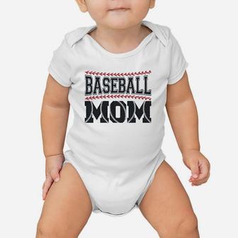 Baseball Mom Baby Onesie | Crazezy AU