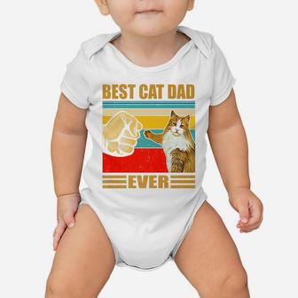 Best Cat Dad Ever Funny Cat Daddy Father Day Gift Baby Onesie | Crazezy