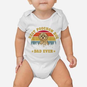 Best Poochon Dog Dad Ever Fathers Day Xmas Gift Baby Onesie | Crazezy CA