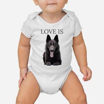 Black German Shepherd Shirt Shepard Tshirt Dog Mom Dad Love Baby Onesie | Crazezy