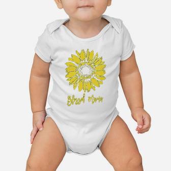 Blessed Mama Sunflower Baby Onesie | Crazezy