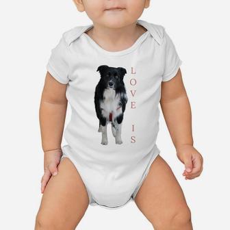 Border Collie Shirt Women Men Kids Love Dog Mom Dad Pet Tee Baby Onesie | Crazezy