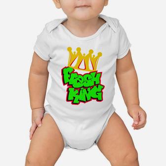 Celebrate Juneteenth Fresh King Black Dad Father's Day Funny Baby Onesie | Crazezy CA