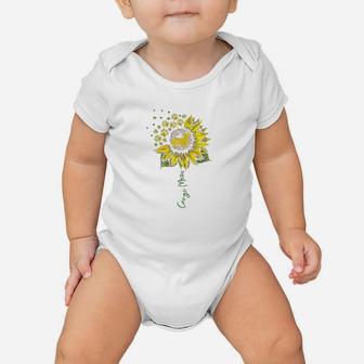 Corgi Mom Sunflower Corgi Lover Gifts Dog Mom Mama Baby Onesie | Crazezy