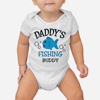 Daddys Dad Father Fishing Buddy Baby Onesie | Crazezy